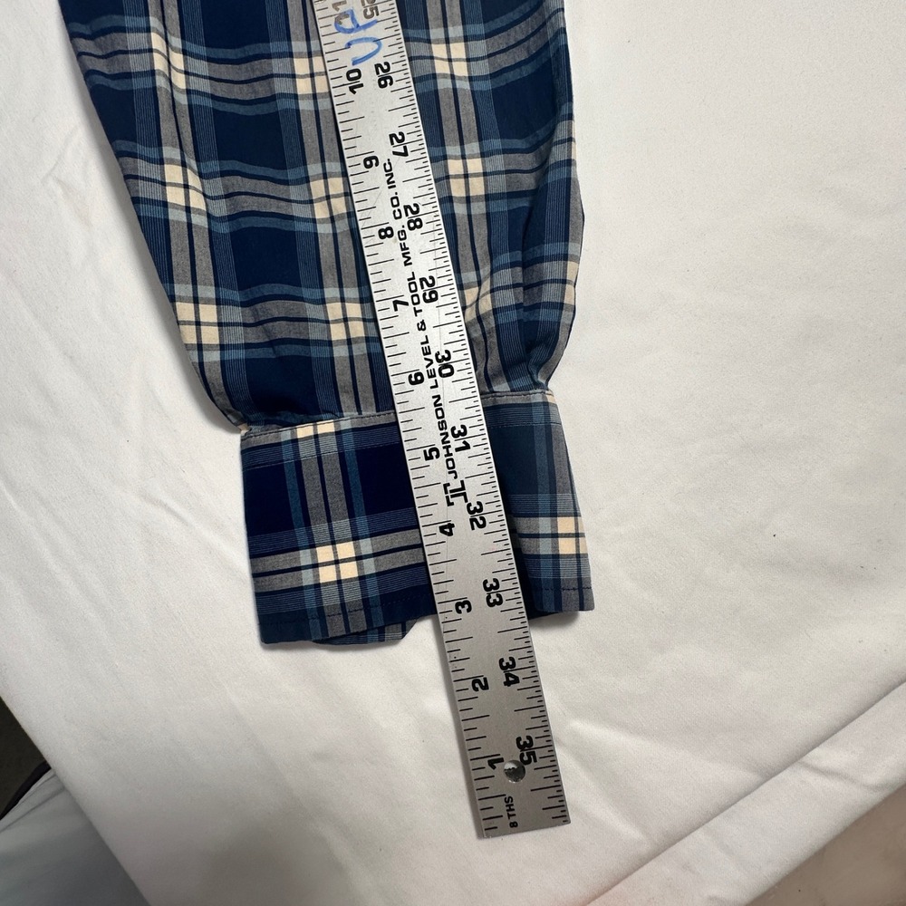 Southern Tide Mens Plaid Long Sleeve Button Down Cotton Shirt Classic Fit Medium - Picture 8 of 10